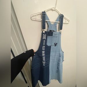 New with tags Disney Her Universe Mickey Mouse Denim Overall Dress